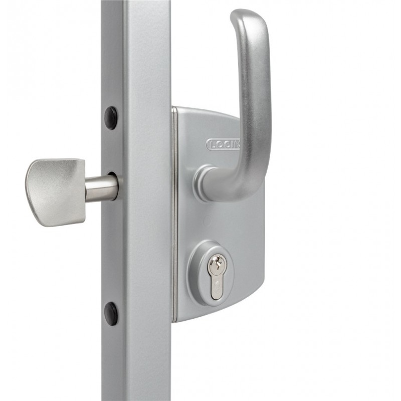 Serrure De Portail Coulissant Pour Profil Carr De 50mm Coloris Argent